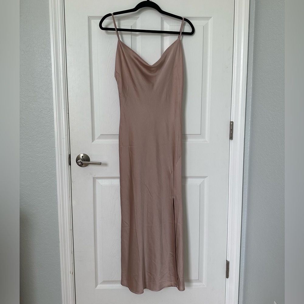 Paper heart satin dress